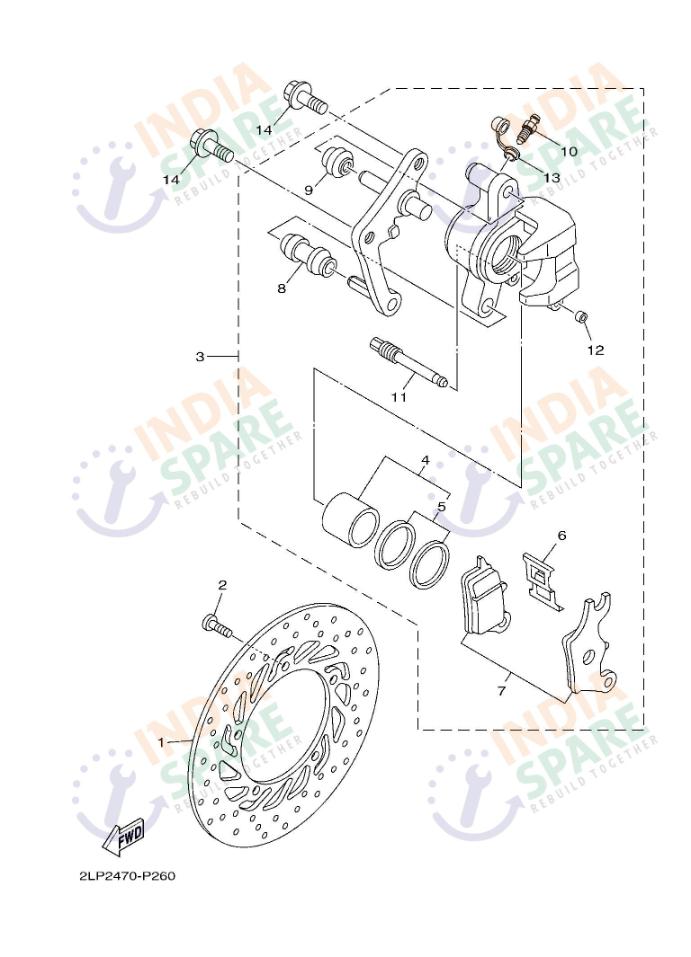 FRONT BRAKE & CALIPER